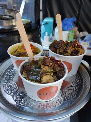 Samples at Kamala in East London