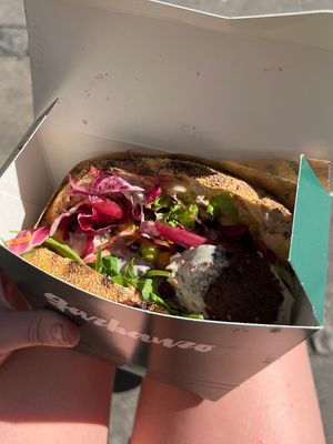 Falafel pita  at Garbanzo in Copenhagen