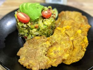 Ceviche! Huge portion ❤️ #Veganuary at Zoni Restaurant in West New York