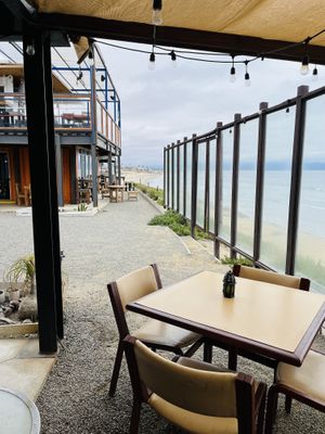 Outdoor seating   at Rincon Arabe in Ensenada
