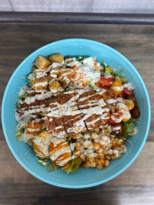 Buffalo Chick'n Salad at Zammy's Vegan Kitchen in Columbus