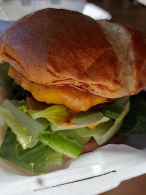 The Zammy burger at Zammy's Vegan Kitchen in Columbus