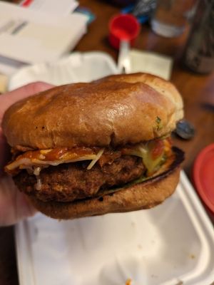 Rainbow parm, $1 of proceeds go to an animal sanctuary! at Zammy's Vegan Kitchen in Columbus