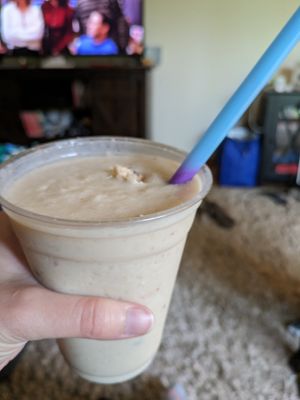 Cookie dough oat milk shake at Zammy's Vegan Kitchen in Columbus