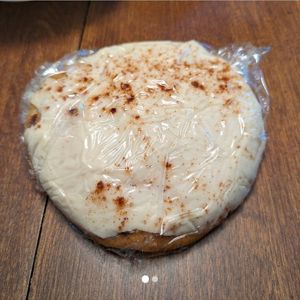 Iced pumpkin spice cookie at Zammy's Vegan Kitchen in Columbus