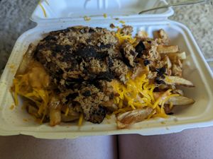 Zammy fries at Zammy's Vegan Kitchen in Columbus