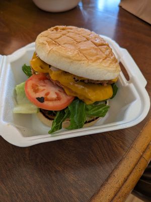 Super smash burger at Zammy's Vegan Kitchen in Columbus