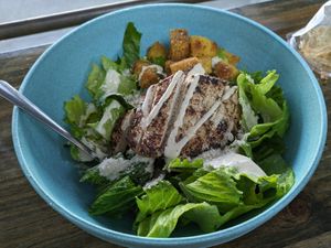 Caeser salad at Zammy's Vegan Kitchen in Columbus
