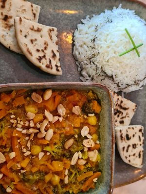 Vegan curry at Max Garden in Santa Cruz