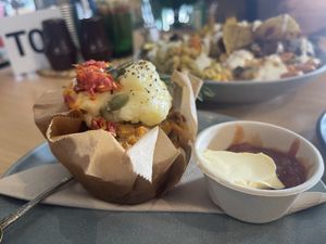Savory Muffin  at Wild Pear Kitchen in New Plymouth