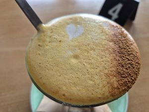 Chai latte at Wild Pear Kitchen in New Plymouth