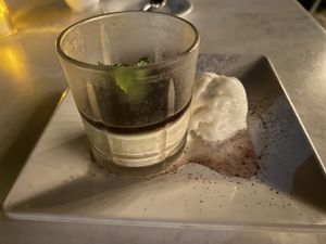 Vegan tiramisu  at Hadicurari in Noord