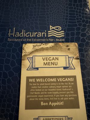 Menu  at Hadicurari in Noord