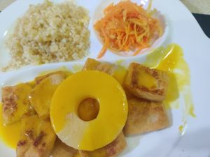 Tofu steak at Agnista - Seoul Street in Ulaanbaatar