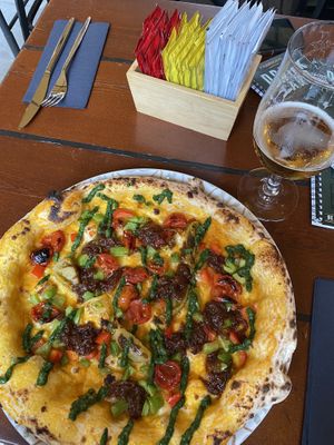 Vegan pizza  at Fabrique in Split