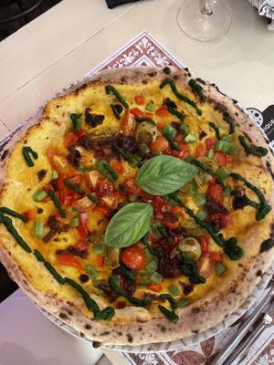 Vegan pizza  at Fabrique in Split