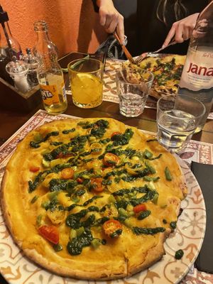 Gluten-free vegan Pizza  at Fabrique in Split