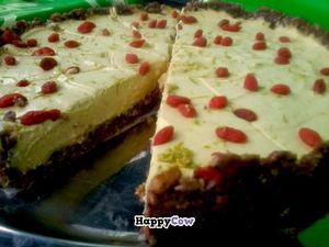 Raw Cheesecake with Goji at Graenn Kostur in Reykjavik