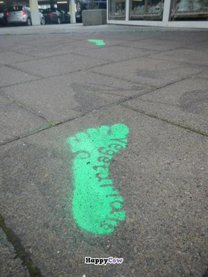 Follow the green steps at Graenn Kostur in Reykjavik