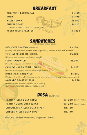 Breakfast  at Rose & Joe  in Mumbai