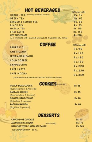 Tea, Coffee, desserts at Rose & Joe  in Mumbai