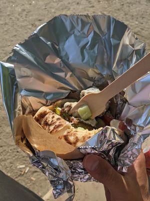 Pita authentique vegan (7,50€) - 4/5 at Falafel For You in Paris