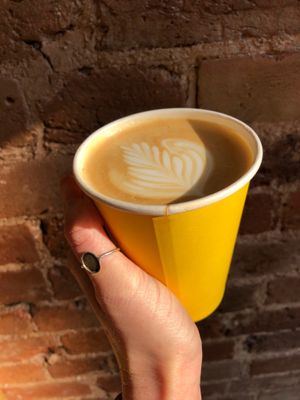 Delicious oat latte ? at Rising Tide in Brighton