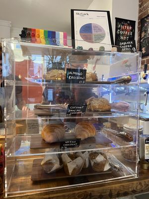 Vegan and vegetarian croissants   at Rising Tide in Brighton