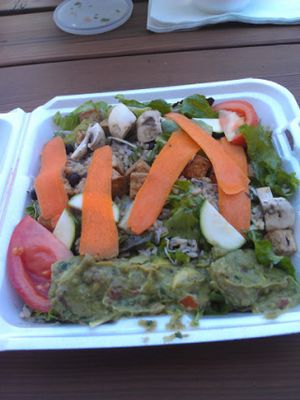Banzai veggie salad with guacamole at Wahoo's - 4S Ranch in San Diego