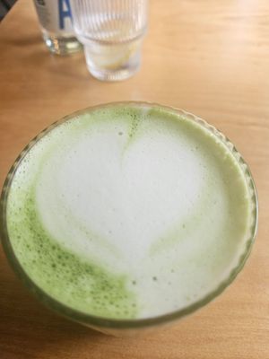 Matcha Latte at LAX Eatery in Munich