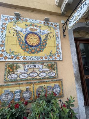   at Bam Bar in Taormina