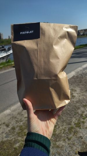 Take away at Café Pistolet in Bruges