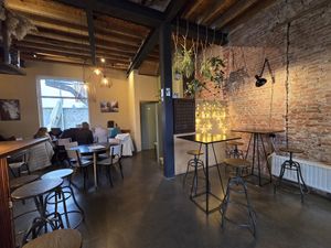 Interior at Café Pistolet in Bruges