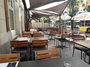 Outdoor seating at Quellenhof in Gossau