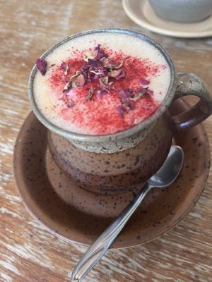 Rose Latte   at Root in Hythe