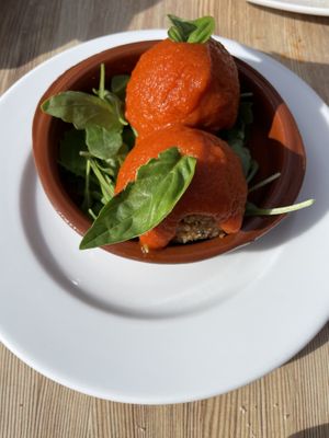 Albondigas (no recuerdo de que)  at La Tarara de Guaso in Huesca