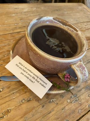 Americano, with a side of repressed memories   at VIBE Plant Based Cafe & Restaurant in Douglas