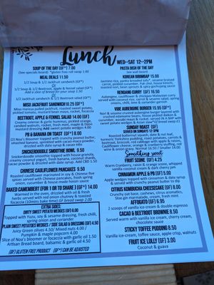 Menu Feb-2024 at VIBE Plant Based Cafe & Restaurant in Douglas