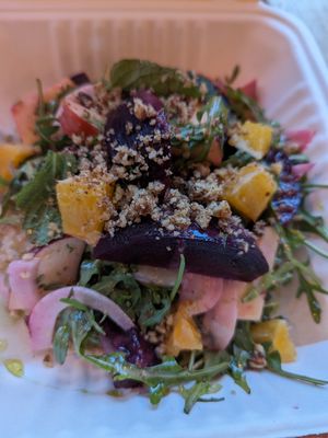 Beet-fennel salad at VIBE Plant Based Cafe & Restaurant in Douglas