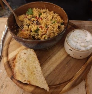 Couscous at VIBE Plant Based Cafe & Restaurant in Douglas