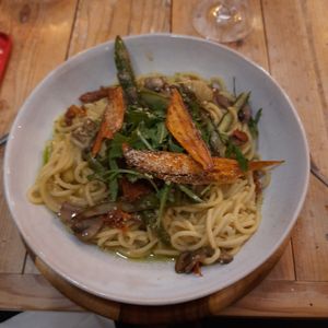 Pasta special at VIBE Plant Based Cafe & Restaurant in Douglas