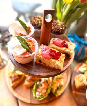 Afternoon tea at VIBE Plant Based Cafe & Restaurant in Douglas