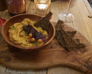 Hummus at VIBE Plant Based Cafe & Restaurant in Douglas