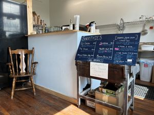 Main floor in back Juice Bar  at The Wild Violet in Mars Hill