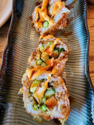 Vegan sushi at My Thai Vegan & Boba in Frisco