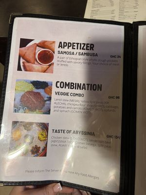   at Abyssinia Ethiopian Restaurant in Accra