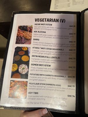   at Abyssinia Ethiopian Restaurant in Accra