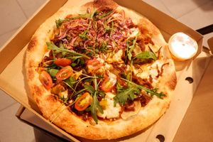 VEGAN SLIDERS PIZZA at Moto Laurie in Da Lat