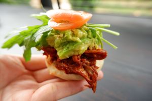 PULLED MUSHROOM & AVOCADO at Moto Laurie in Da Lat