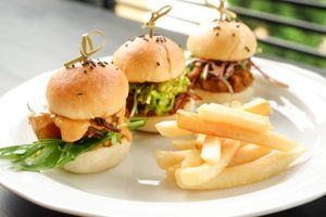 VEGAN SLIDER SET at Moto Laurie in Da Lat